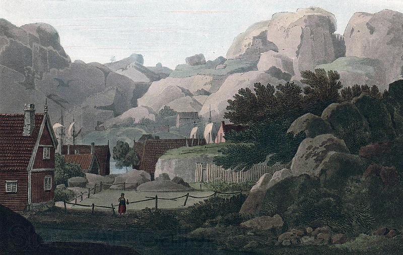 John William Edy View between the Islands of Hellisoe and Heliesund Spain oil painting art